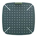 Silikonmatta till airfryer 22,5x22,5 cm grå