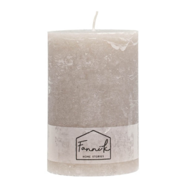 Rustik blockljus 15 cm sand