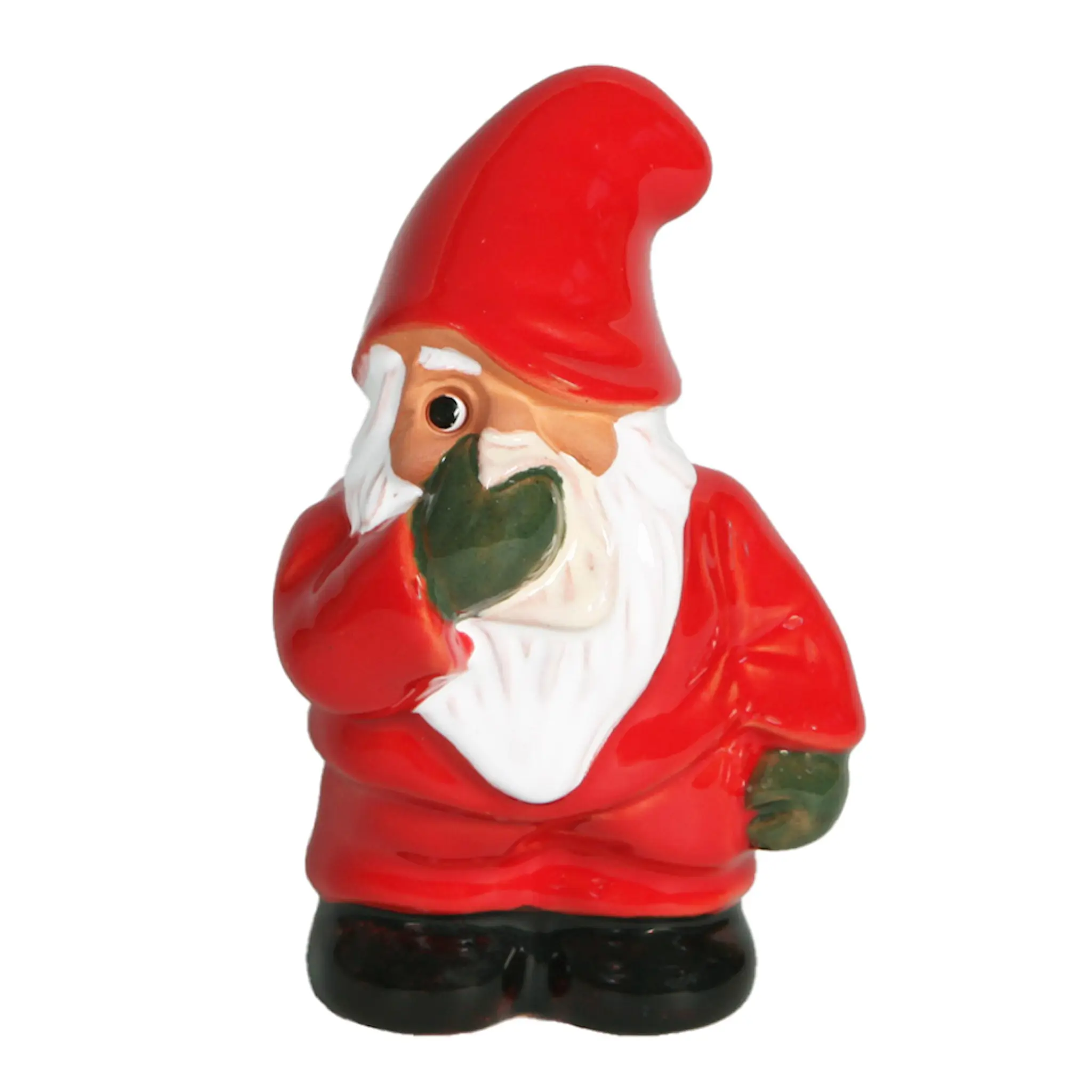 ROLF BERG KERAMIK Tomte prosit 11 cm Röd