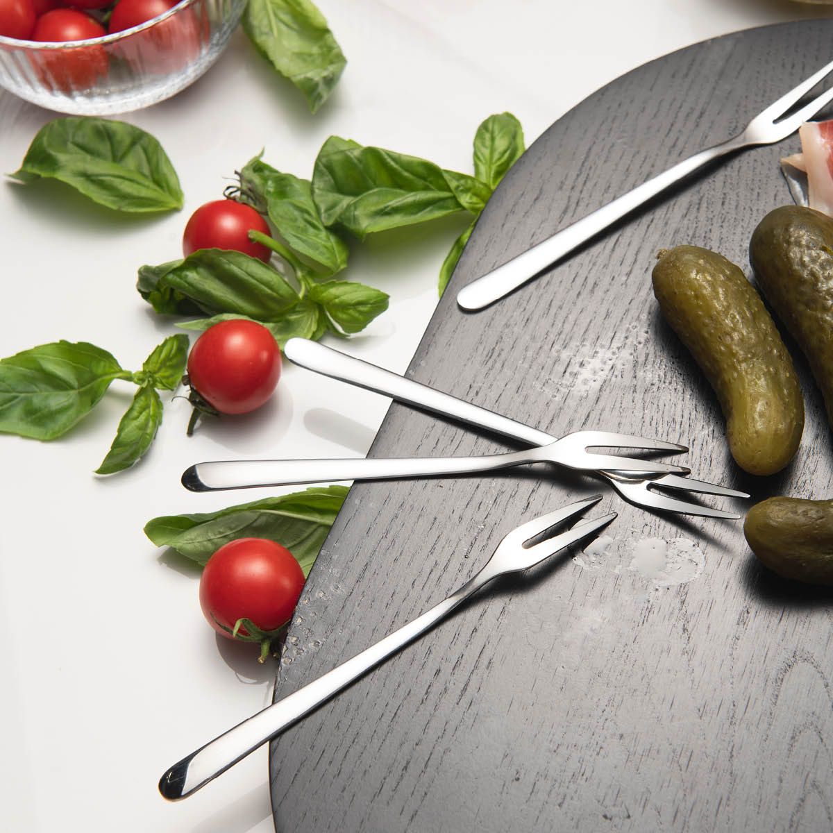 Stiernholm Primi påleggsgaffel 14 cm 4 stk blank