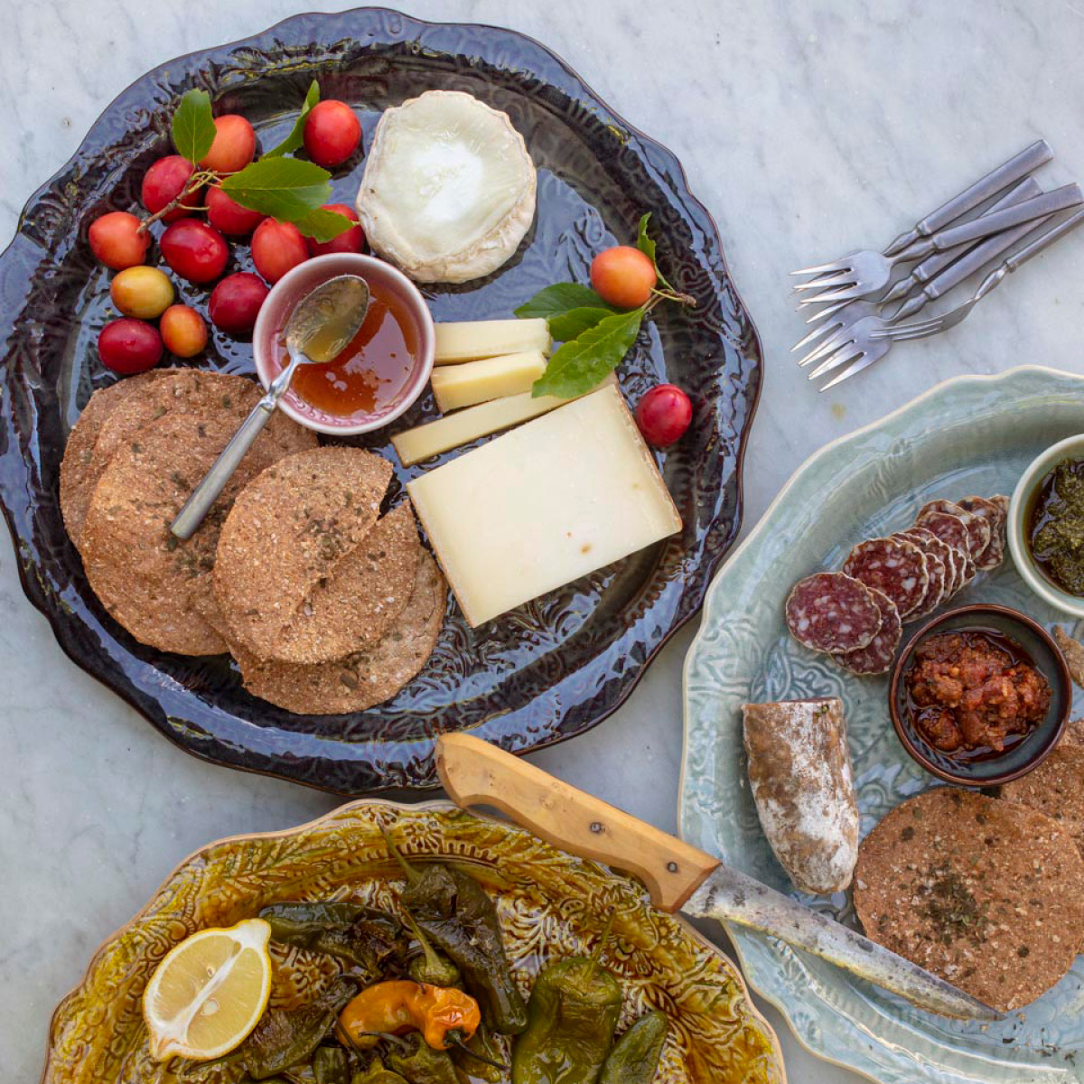 Sthål Arabesque serveringsfat 34 cm coffee