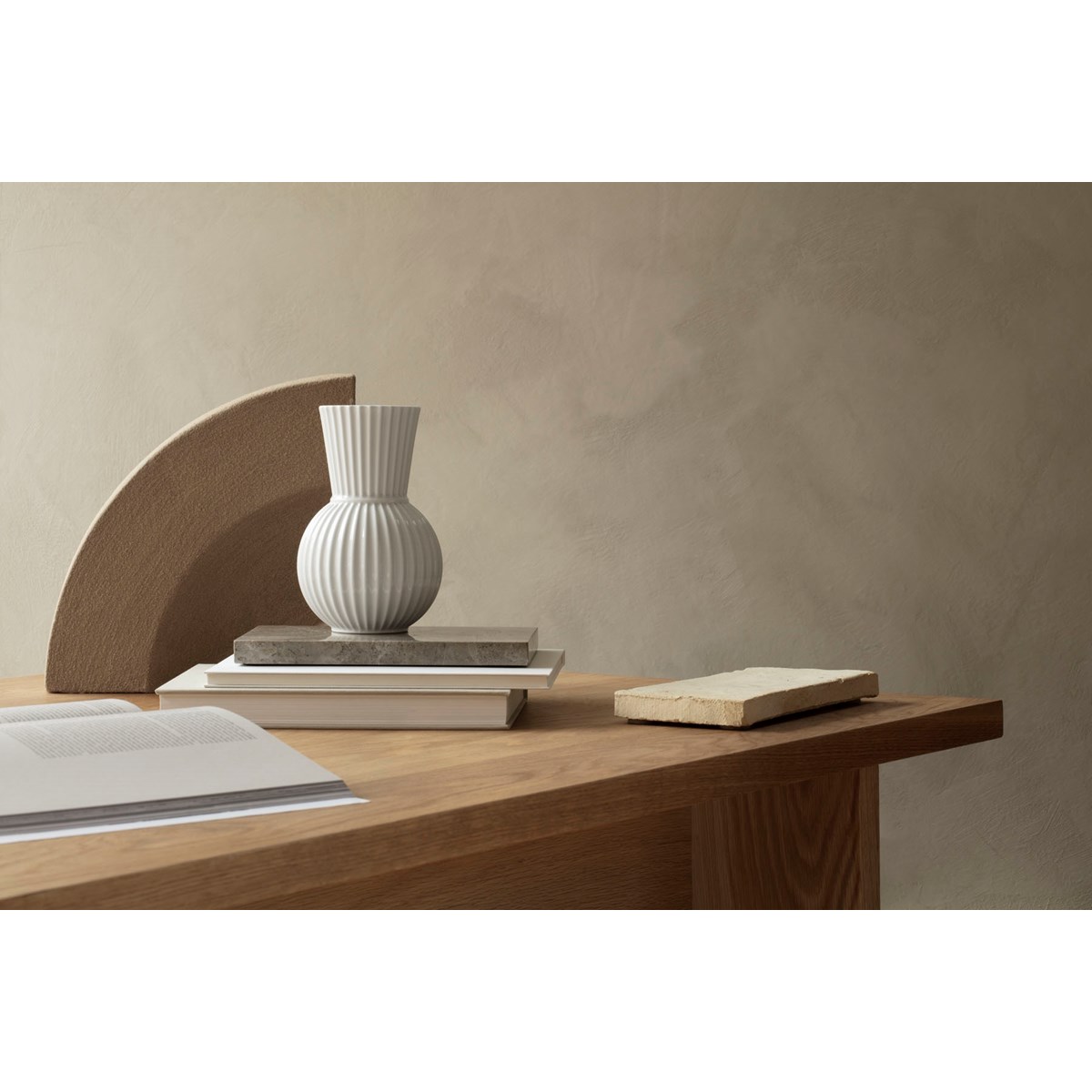 Lyngby Porcelæn Lyngby Tura Vas 18 cm Vit