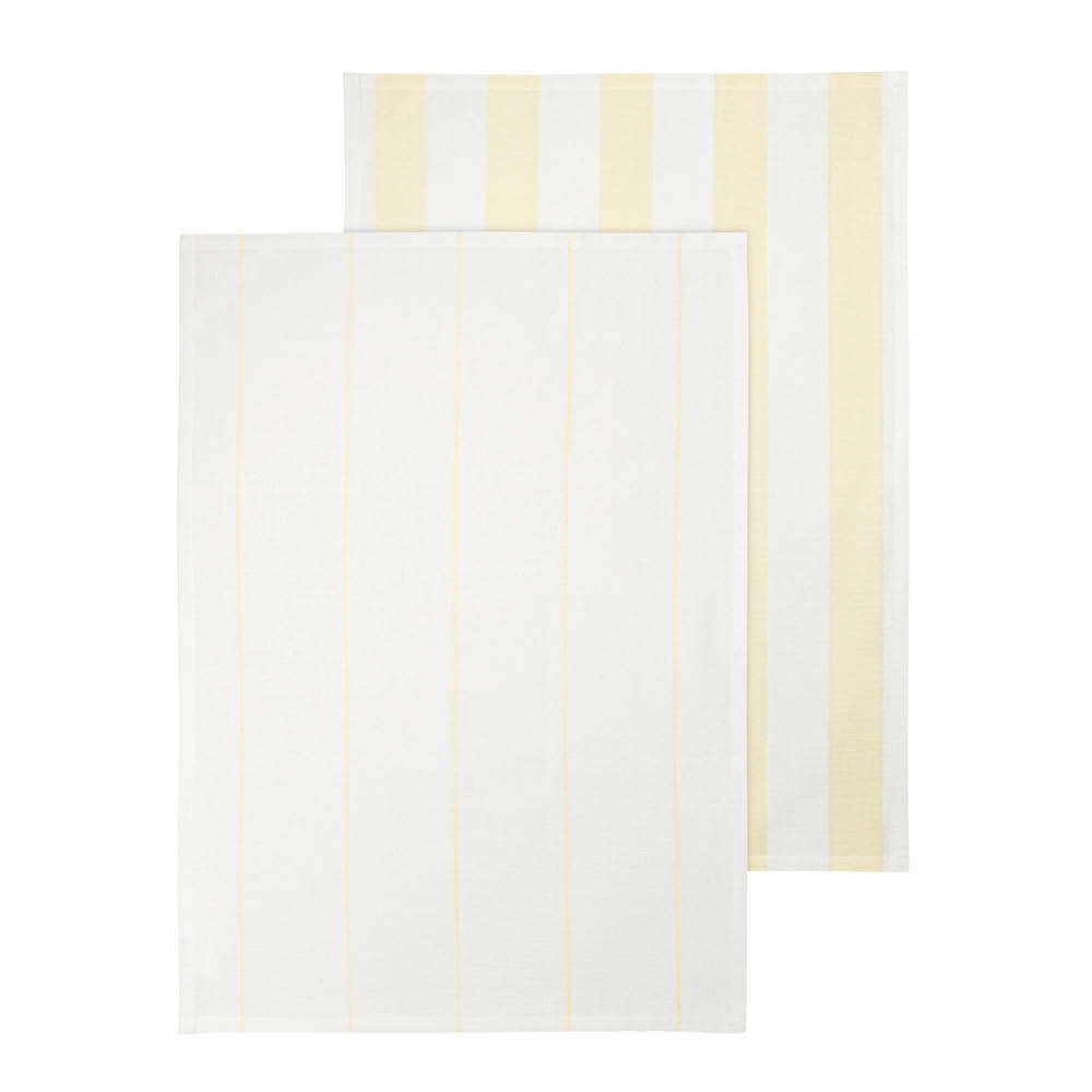 Blomus - Taulo Keittiöpyyhe 70x50 cm 2 kpl Valkoinen/Keltainen