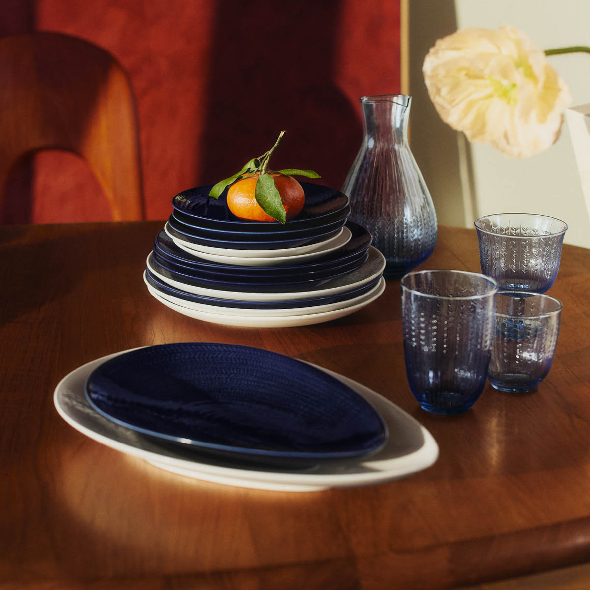 Rörstrand Swedish Grace glas 37 cl 2-pack blå