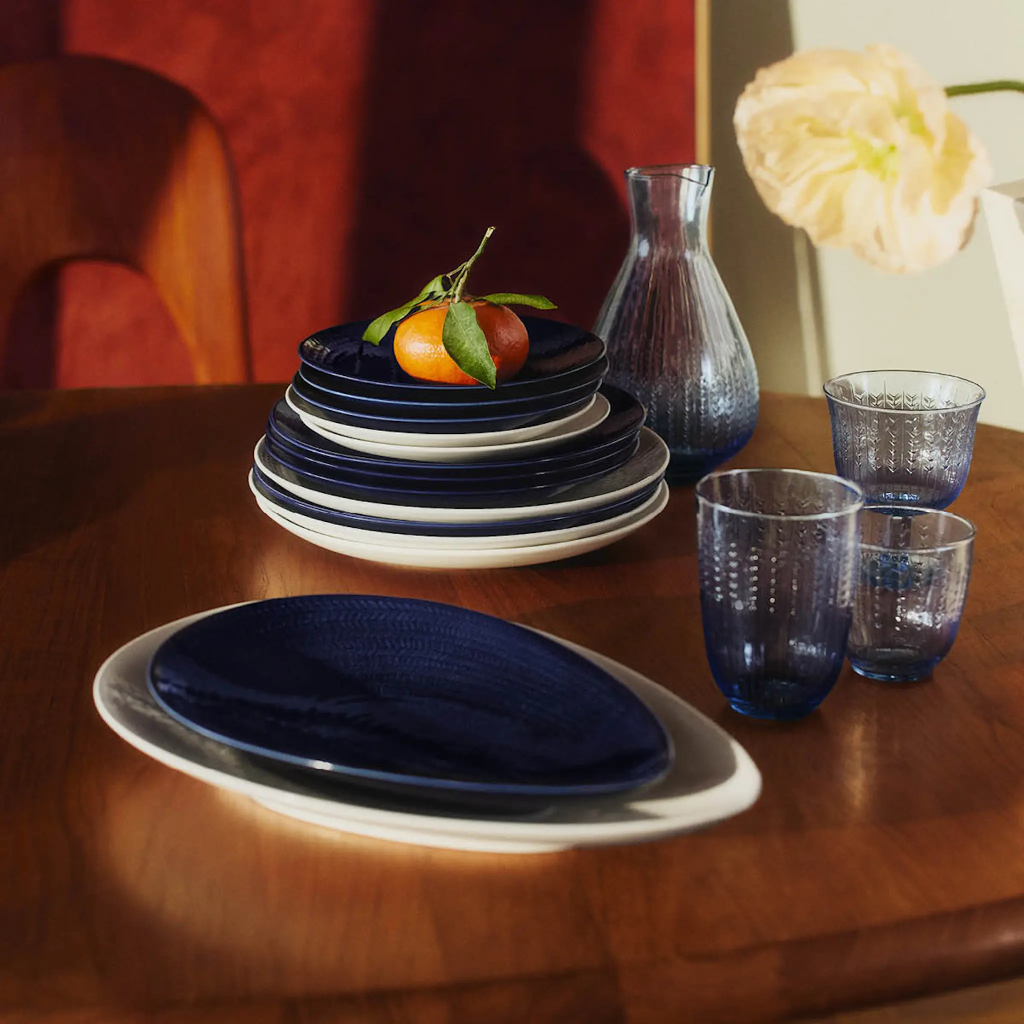 Rörstrand Swedish Grace glas 37 cl 2-pack blå