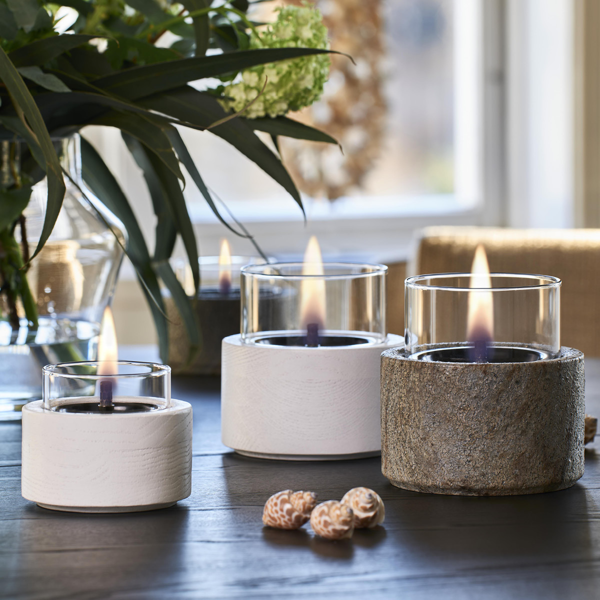 Tenderflame Lotus bordlykt 10 0,15L hvit