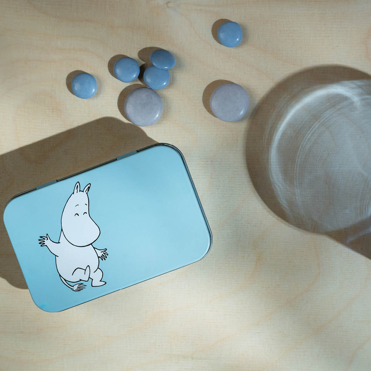 Muurla Muumi Peltipurkki Muumipeikko 10x6,5 cm Sininen