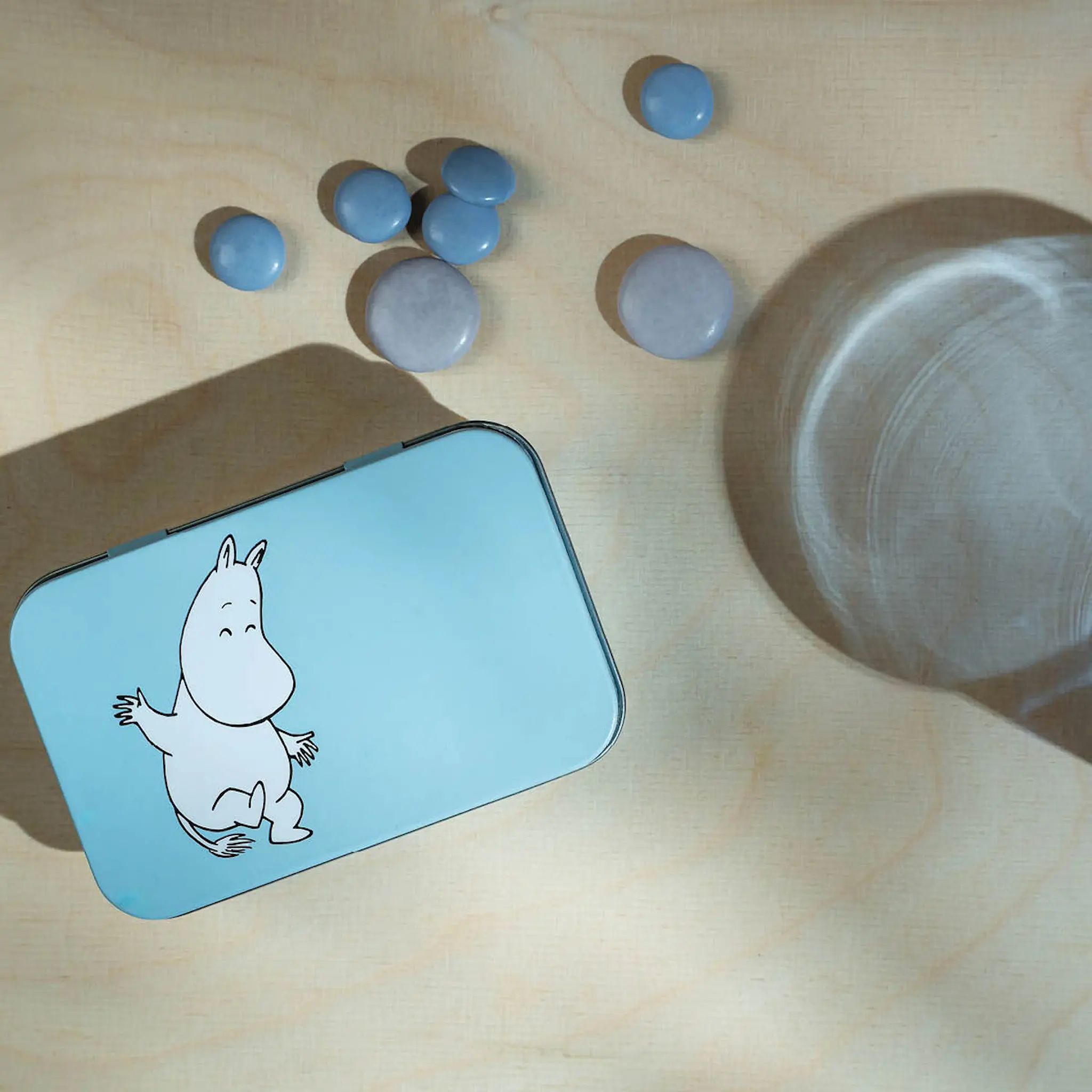 Muurla Muumi Peltipurkki Muumipeikko 10x6,5 cm Sininen