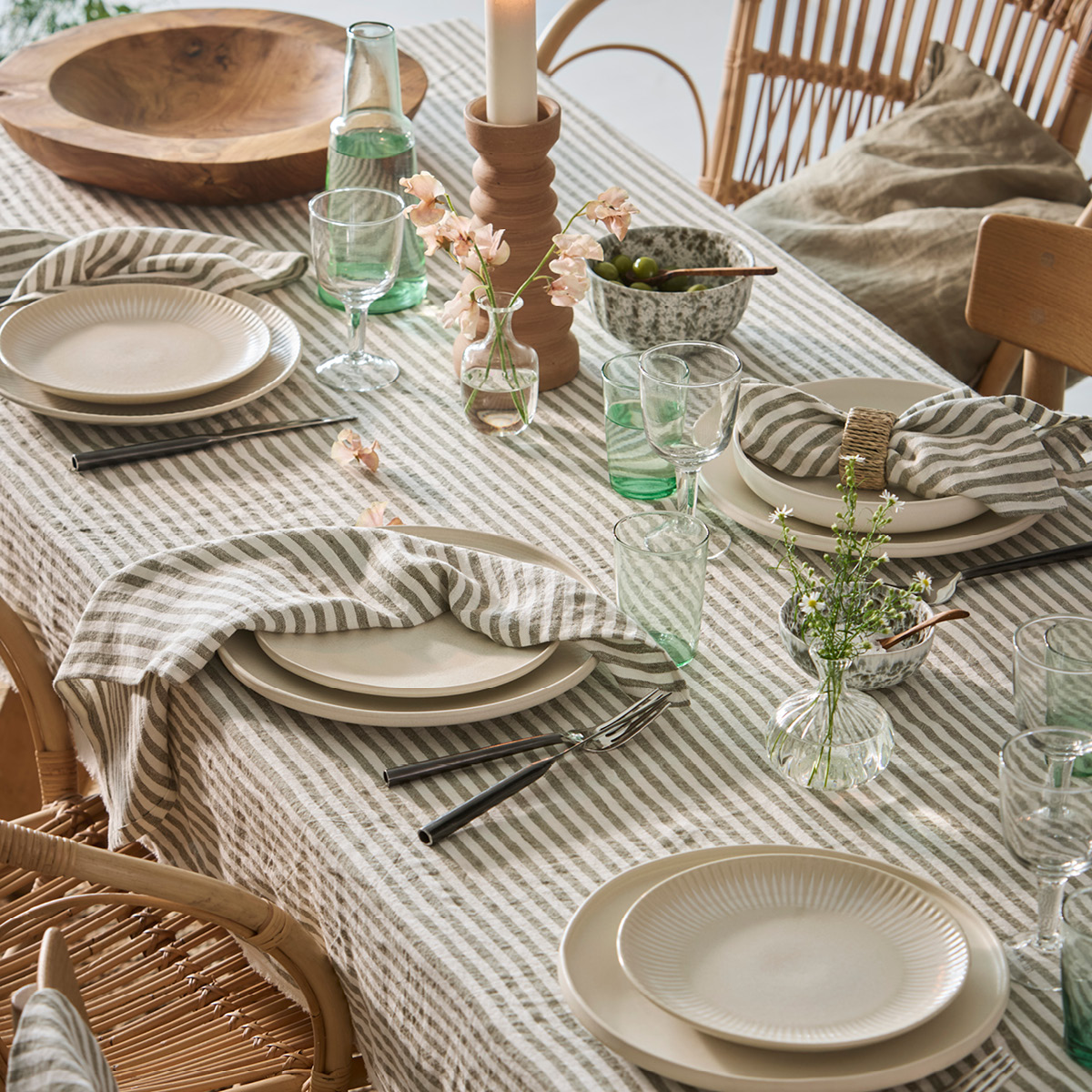 Tell Me More Leon serviett 50x50 cm seagrass