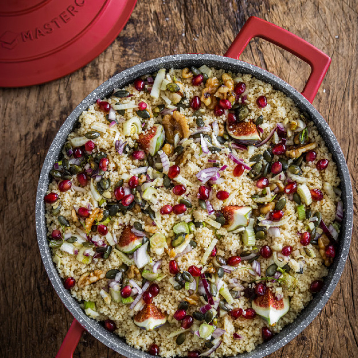 MasterClass Cast Aluminium gryta 5 L röd