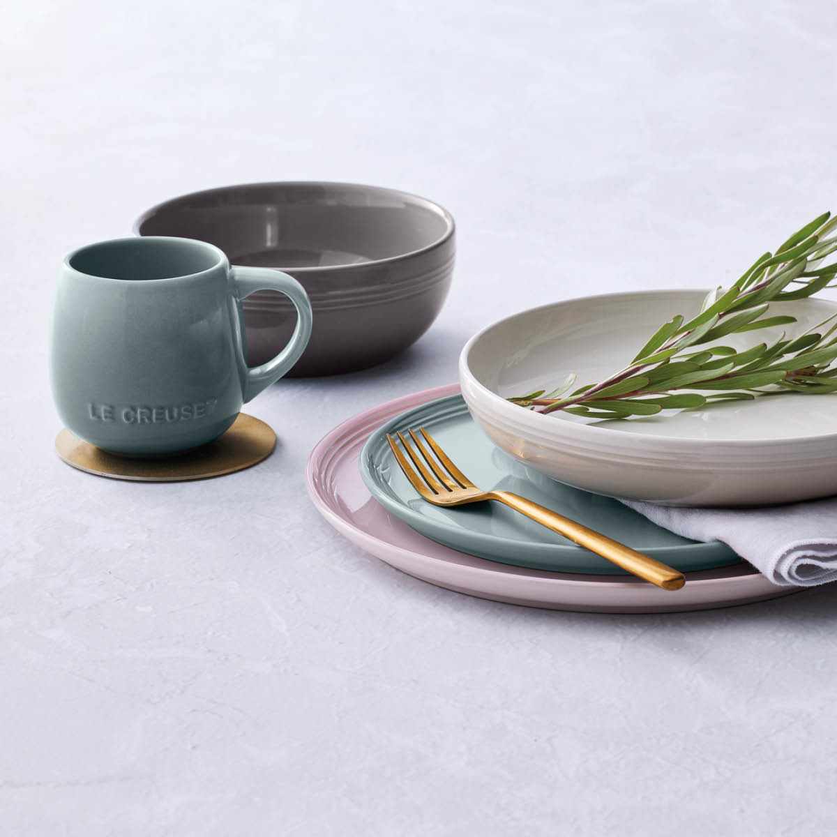 Le Creuset Coupe Collection Syvä lautanen 16 cm Flint