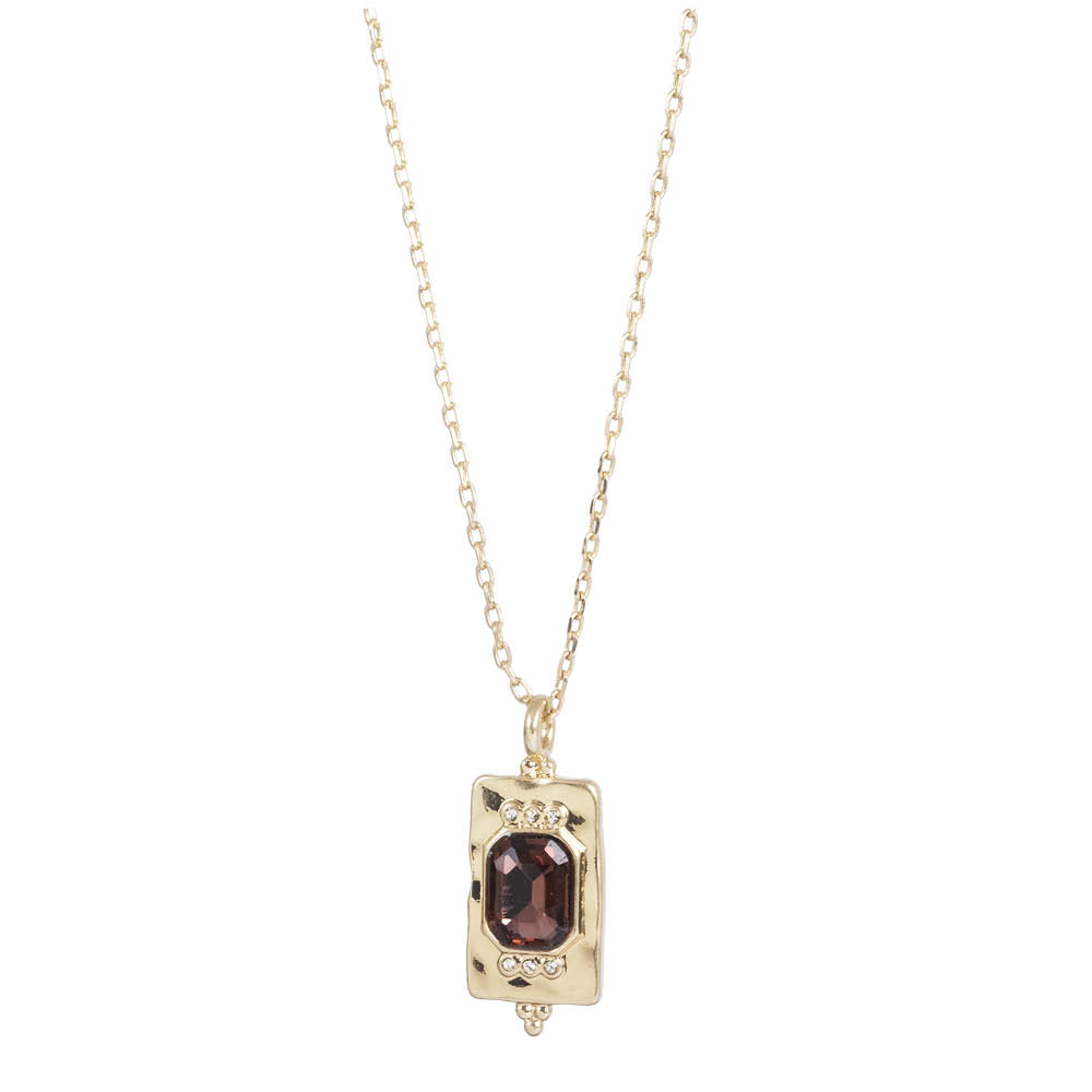 A&C Oslo AS Bohemia halsband 50 cm guld/brun