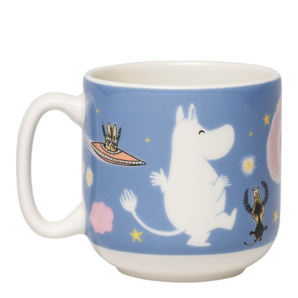 Moomin Arabia Mumin barnservis 2 delar Rymdäventyr blå