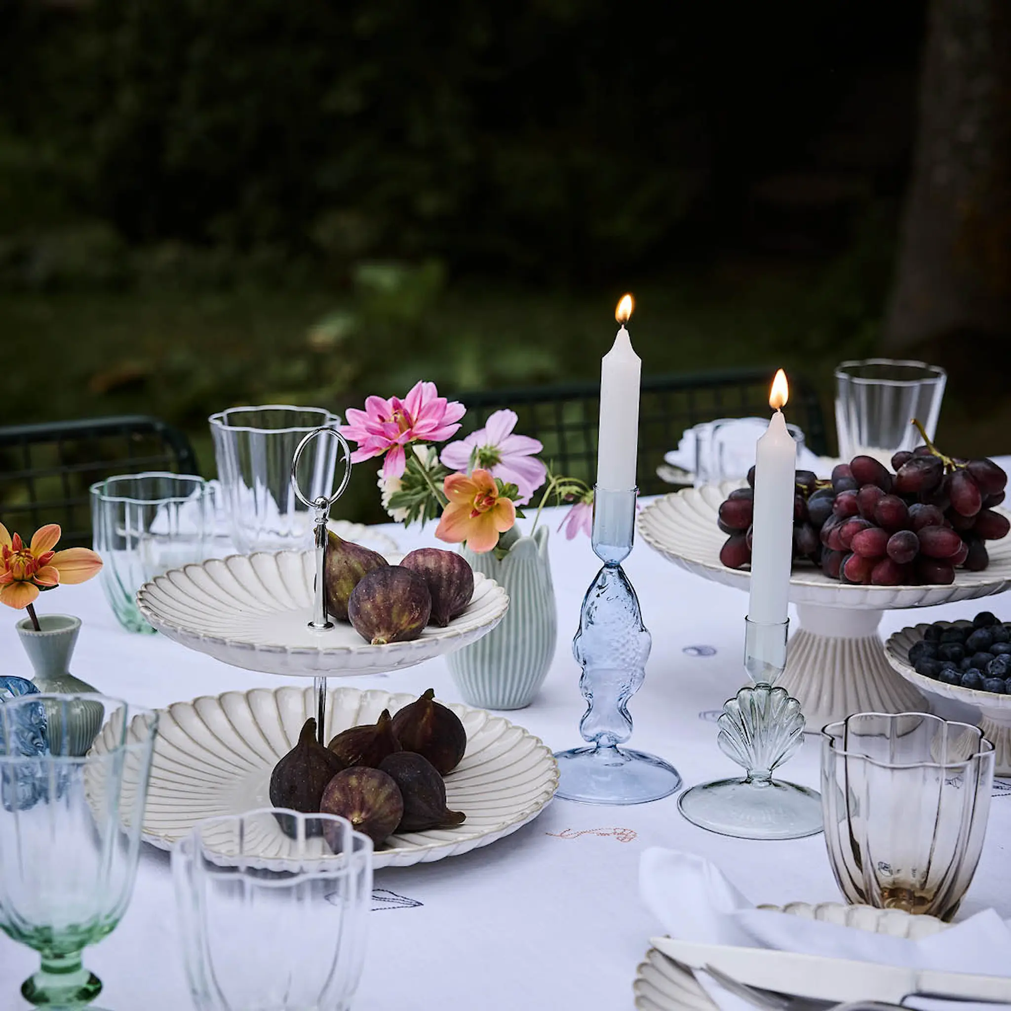 Lene Bjerre Camille kakefat 27 cm off white