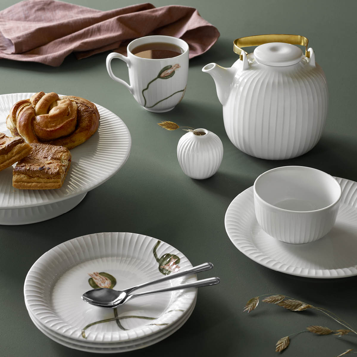 Kähler Hammershøi tekanne 1,2L hvit