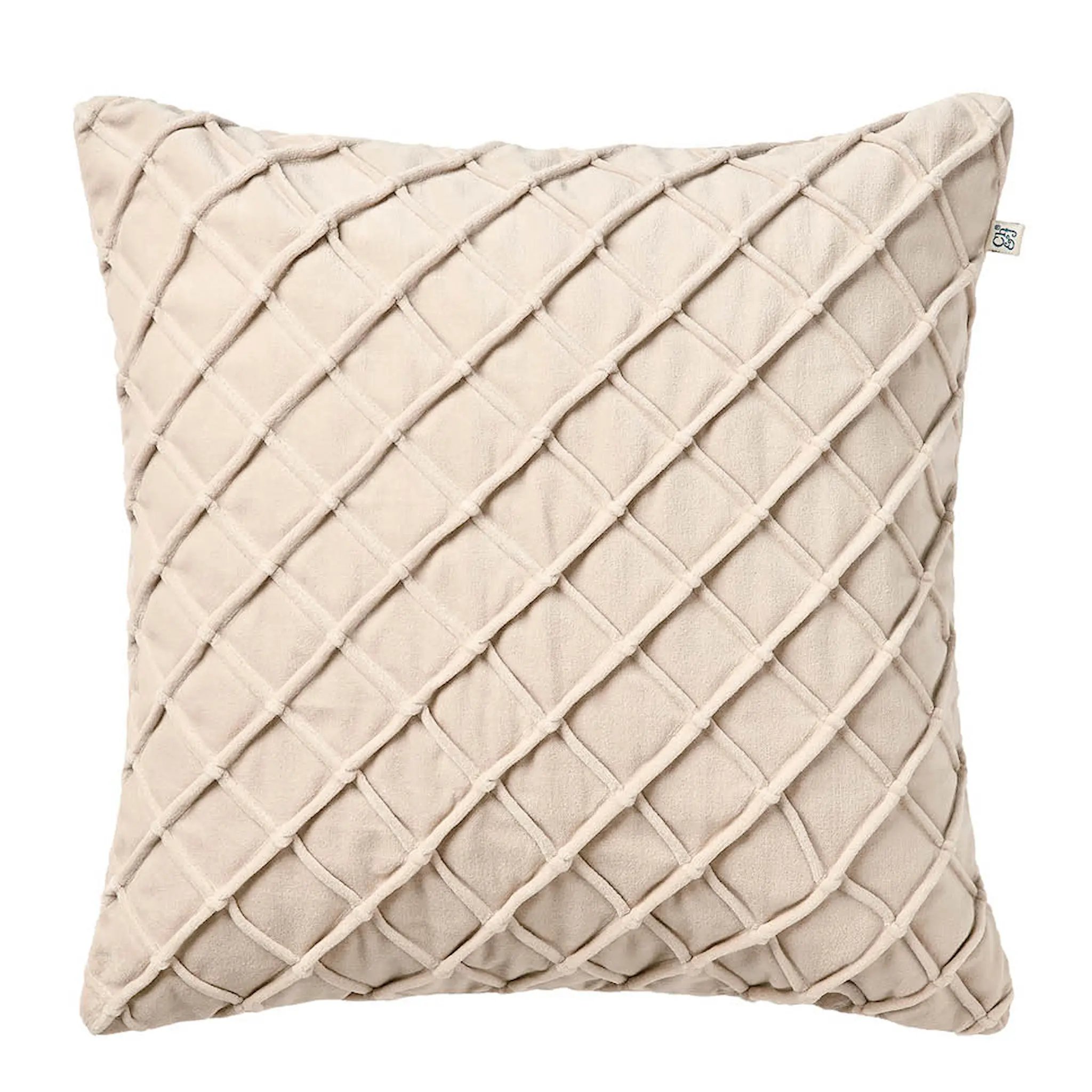 Chhatwal & Jonsson Deva kuddfodral sammet 50x50 cm Beige