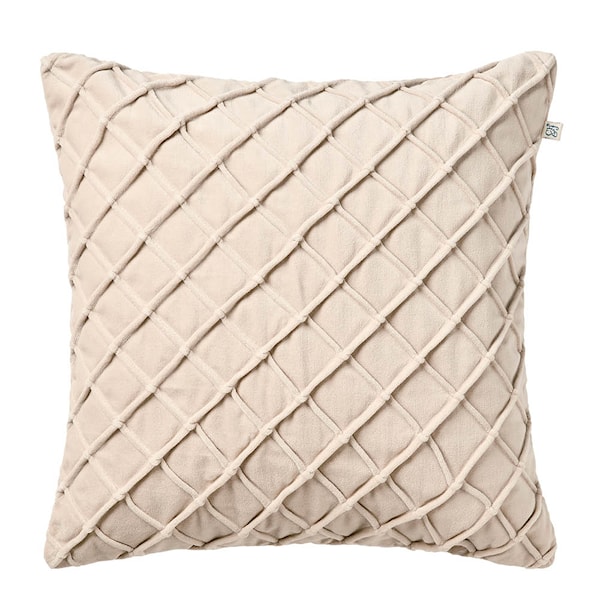 Deva kuddfodral sammet 50x50 cm Beige