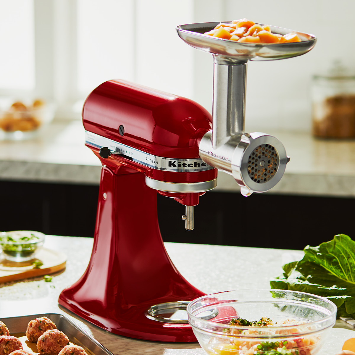 KitchenAid Accessory kjøttkvern i metall 5KSMMGA stål