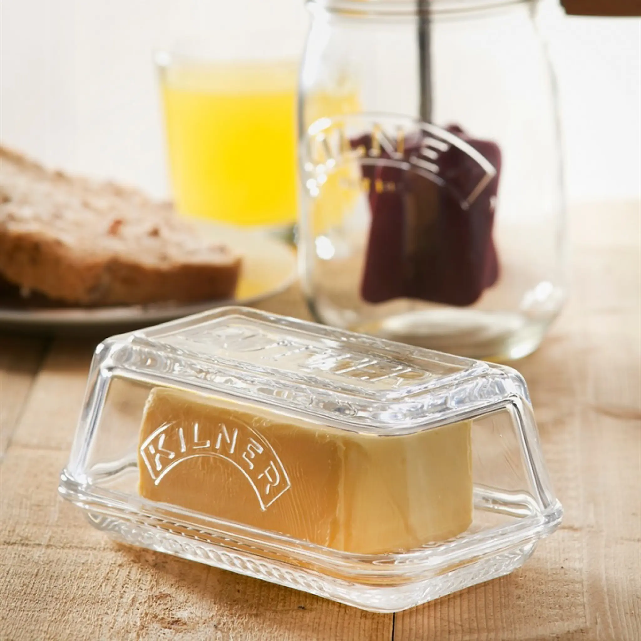 Kilner Smøreske i glass for 250g smør