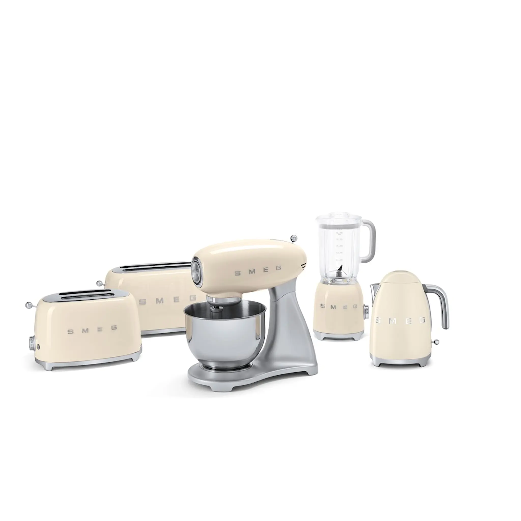 Smeg Smeg Brödrost 4 skivor TSF02 Creme