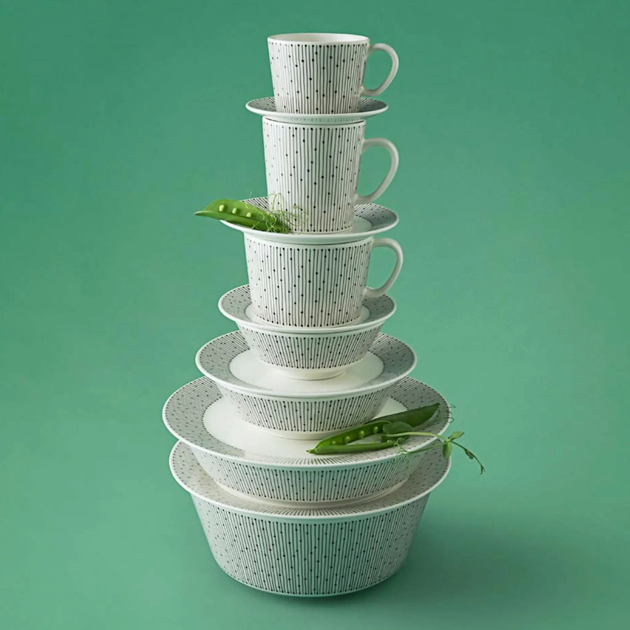 Arabia Mainio Sarastus Lautanen 25 cm Valkoinen/Musta