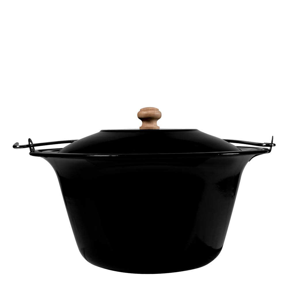 Espegard Soppgryta för tillagning över eld 10 L svart