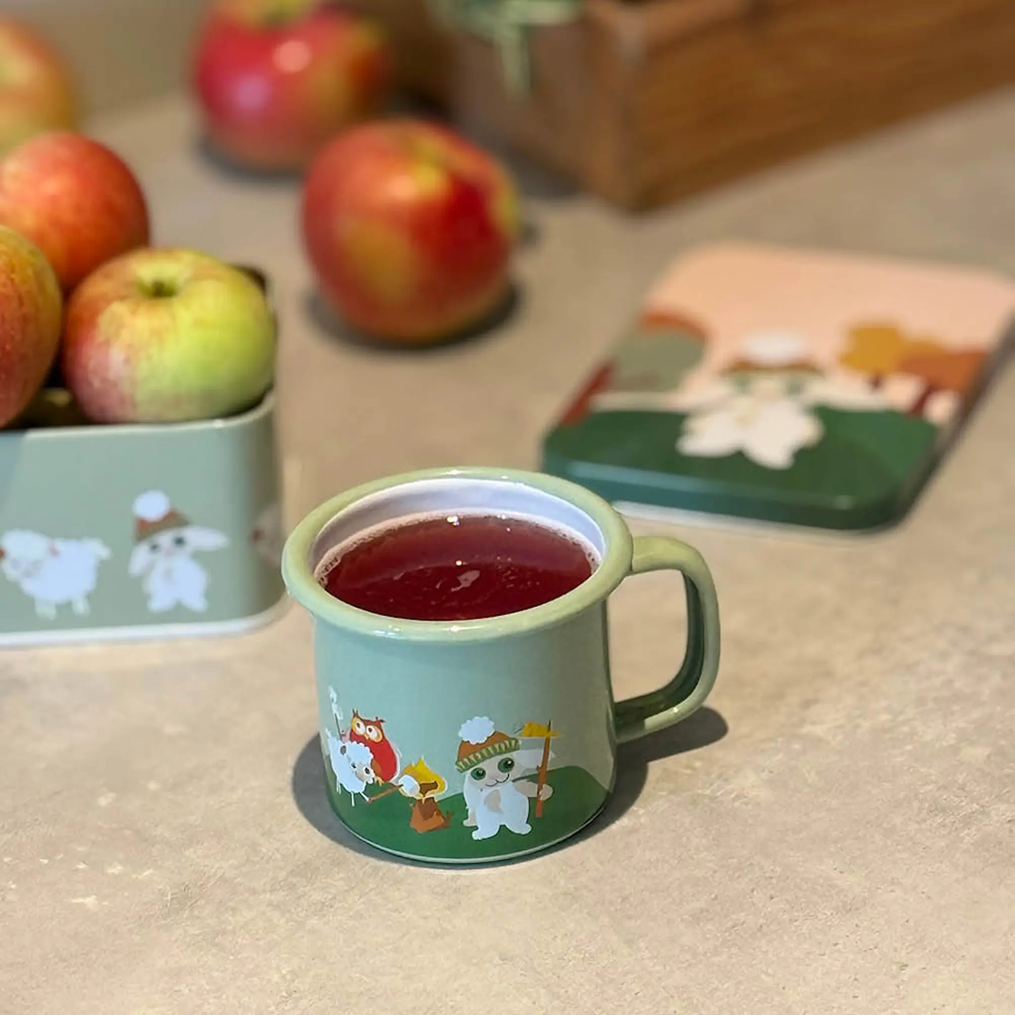 Blafre Lille Kanin emaljmugg 25 cl grön