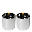 Lilly 8 lykta 2-pack + 0,5 L bränsle silver