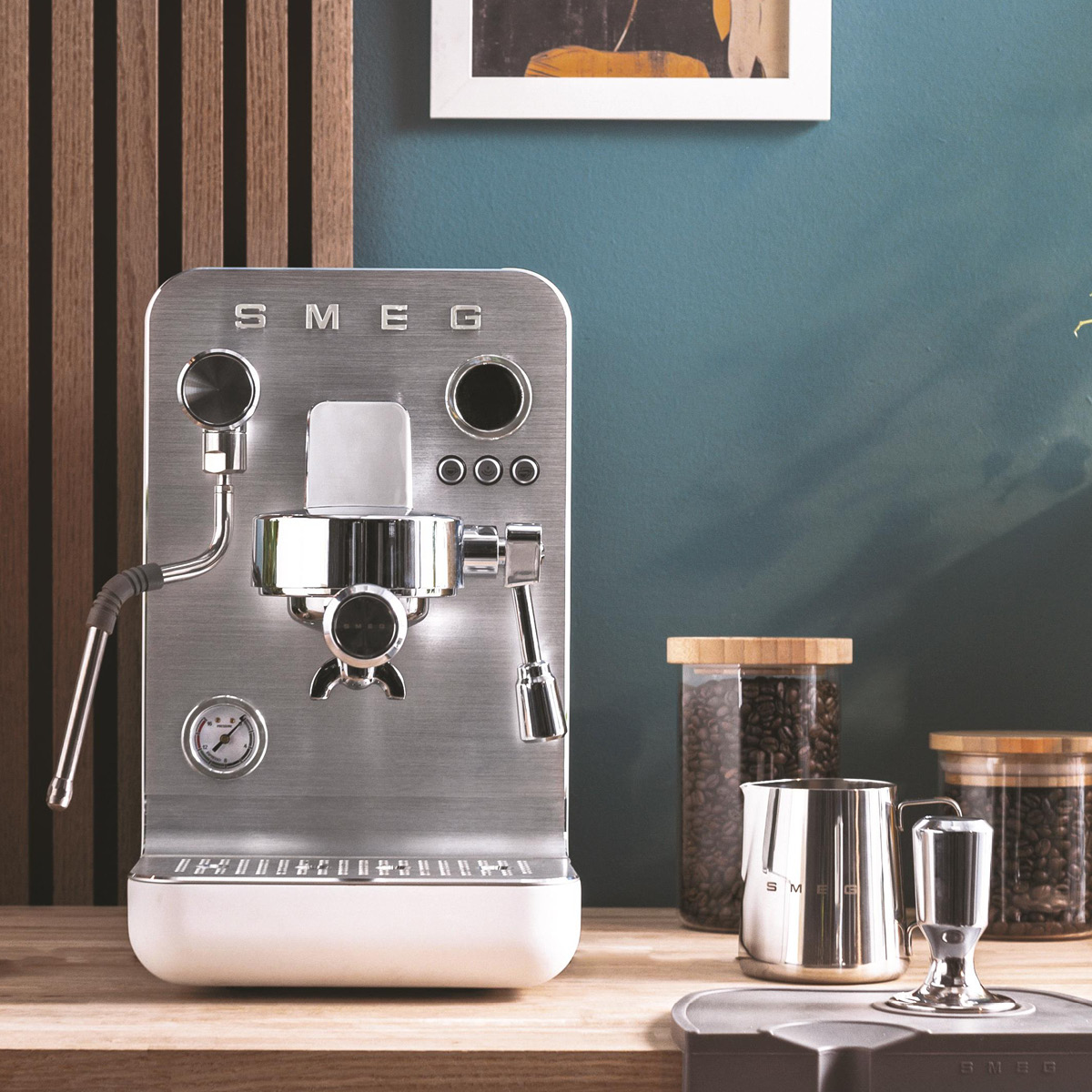 Smeg Minipro Espressokone EMC02 1,7L Valkoinen