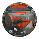 Fjällvandring bricka rund 31 cm orange