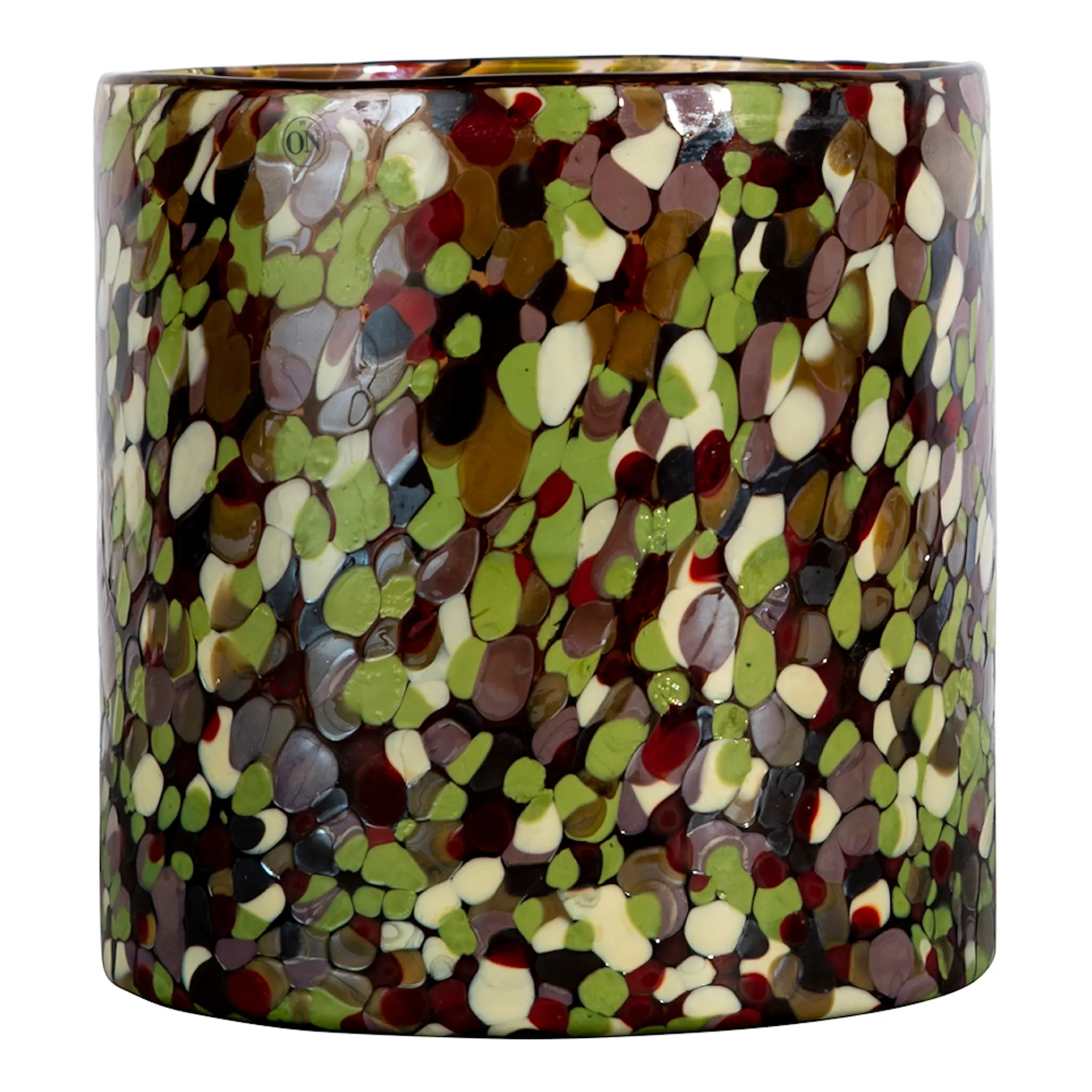 ByOn Calore Ljuslykta 15x15 cm Lime/Svart