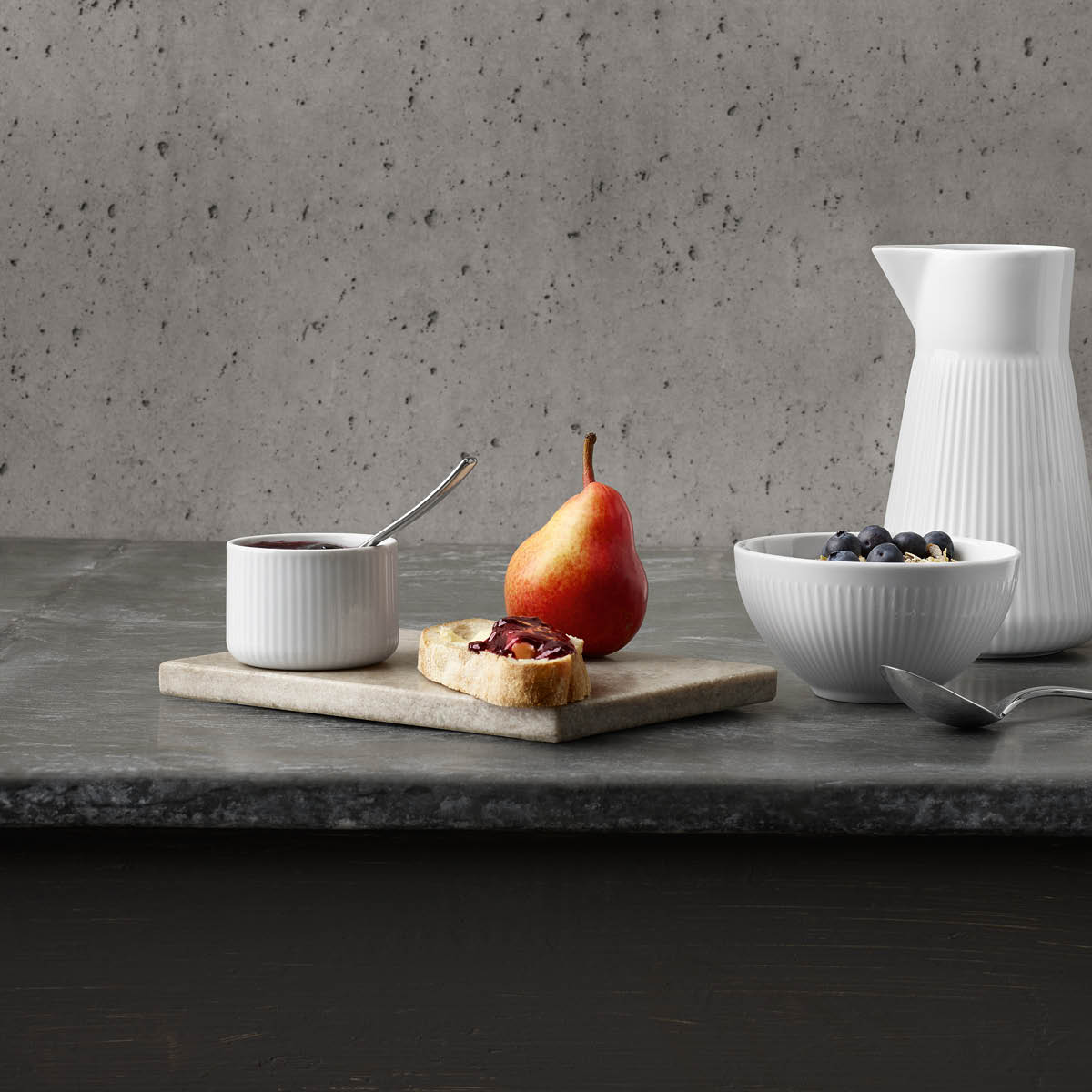 Eva Trio Legio Nova Skål m/Lock 8,5 cm Vit