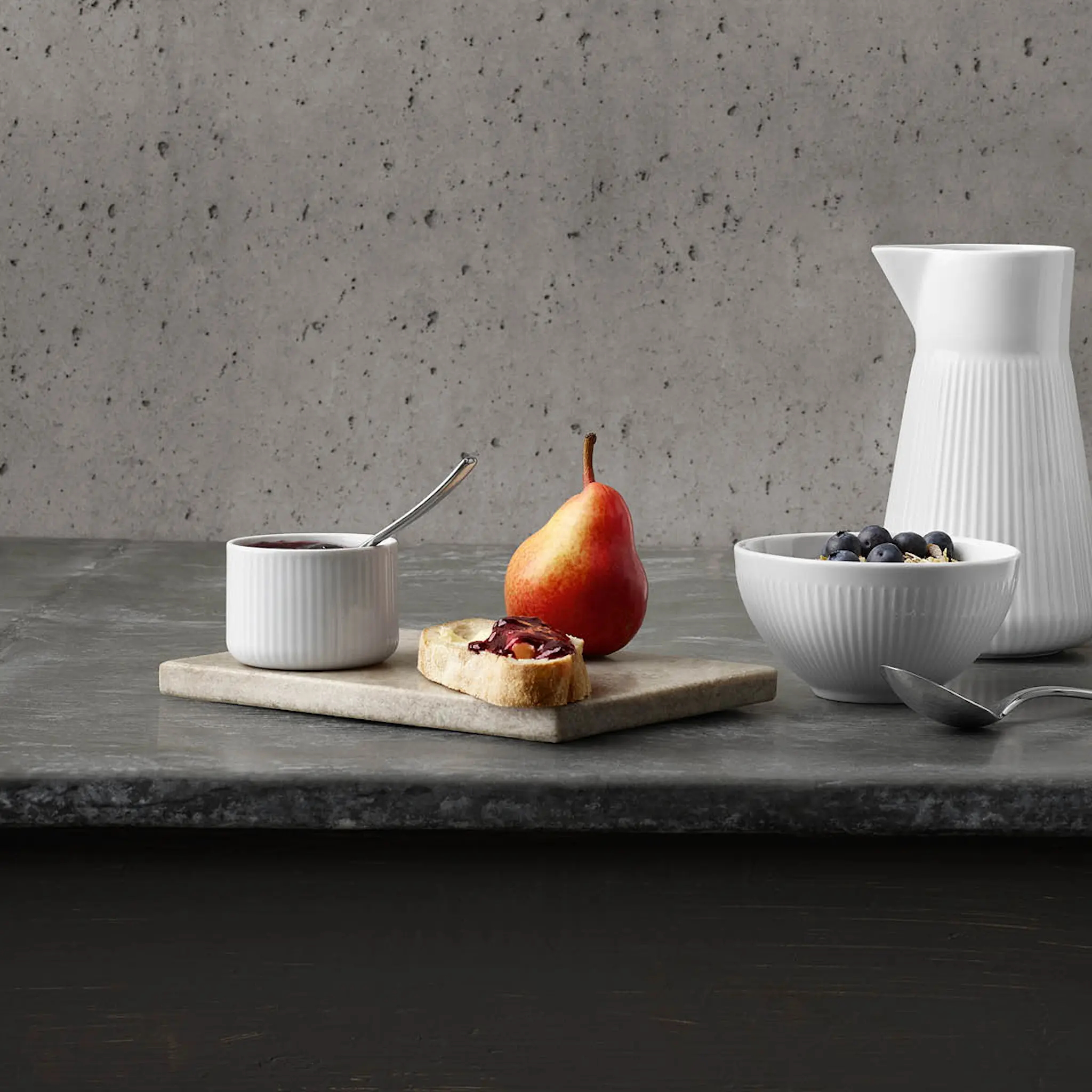 Eva Trio Legio Nova Skål m/Lock 8,5 cm Vit