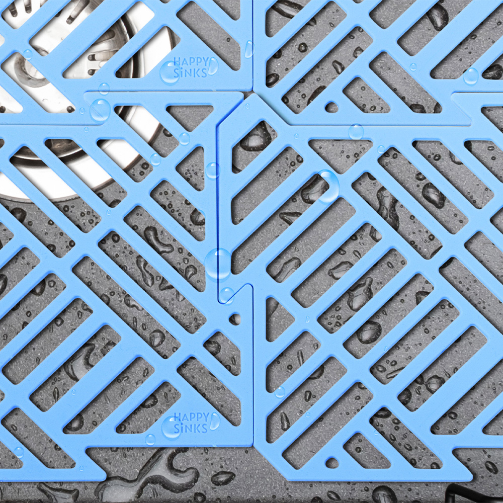 Happy Sinks Happy Sinks Rullattava astiankuivausteline 46x32cm Sininen