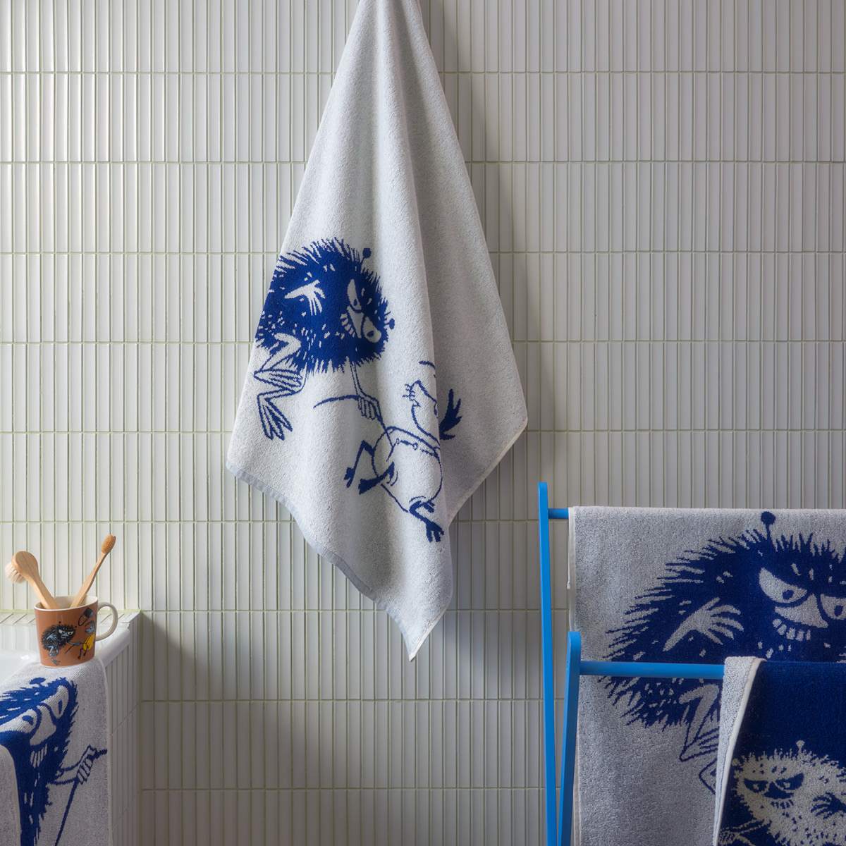 Moomin Arabia Mumin handduk 50x70 cm stinky offwhite