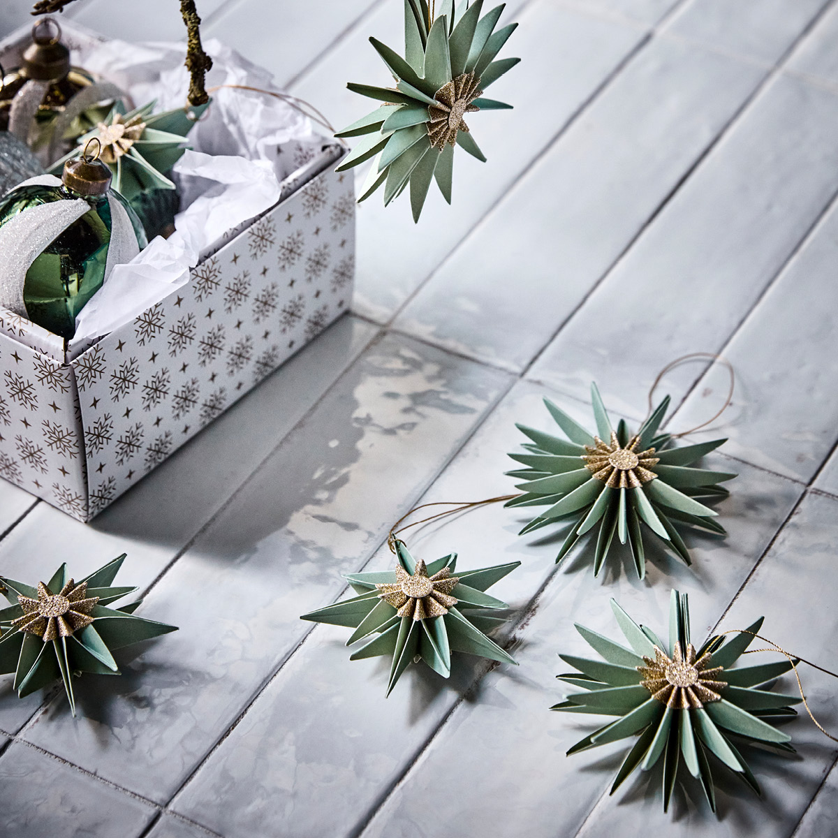 House Doctor Stari Joulukoriste 6 kpl Green/Champagne