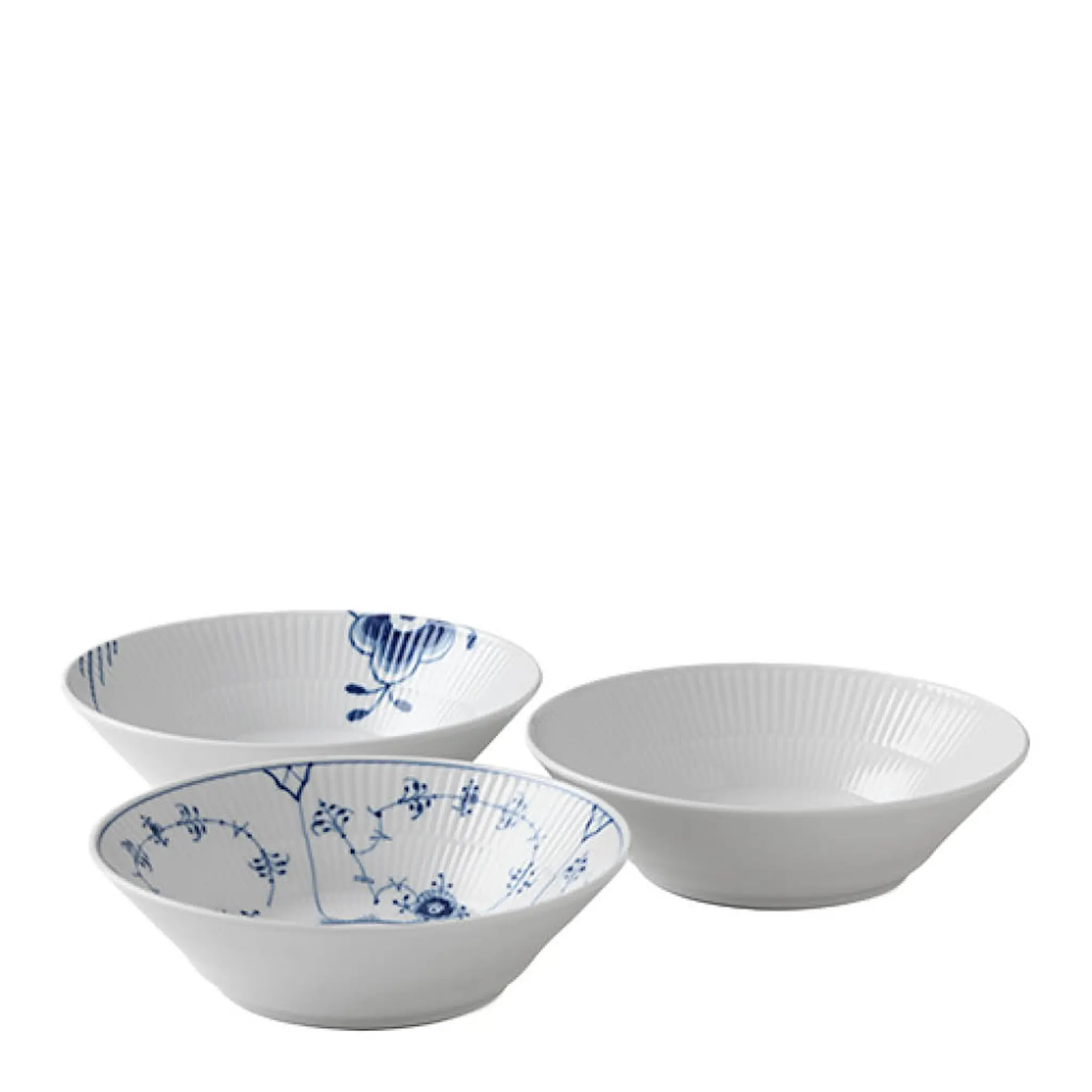 Royal Copenhagen History Mix skålset 17 cm 3 delar
