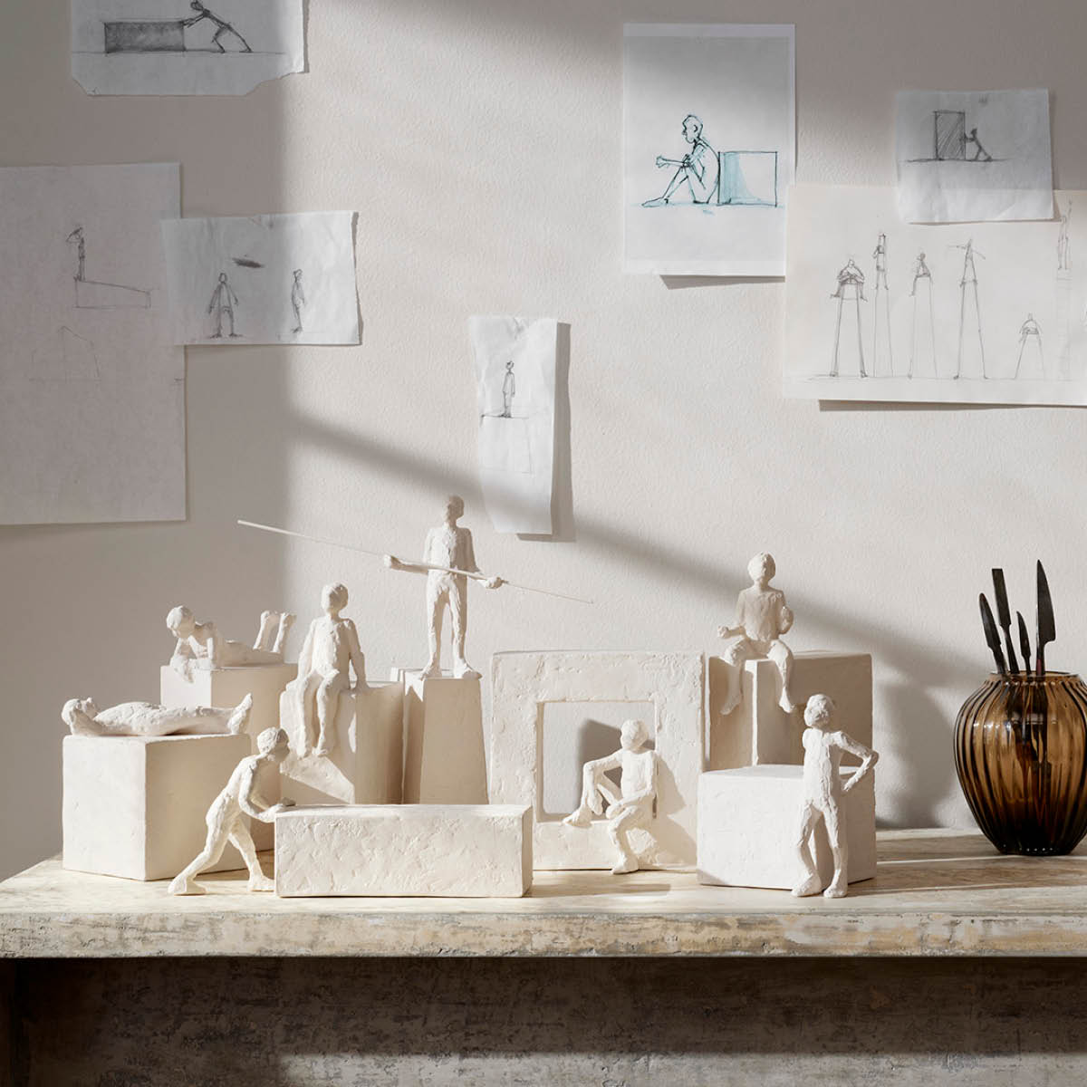 Kähler Astro Krepsen 16 cm hvit