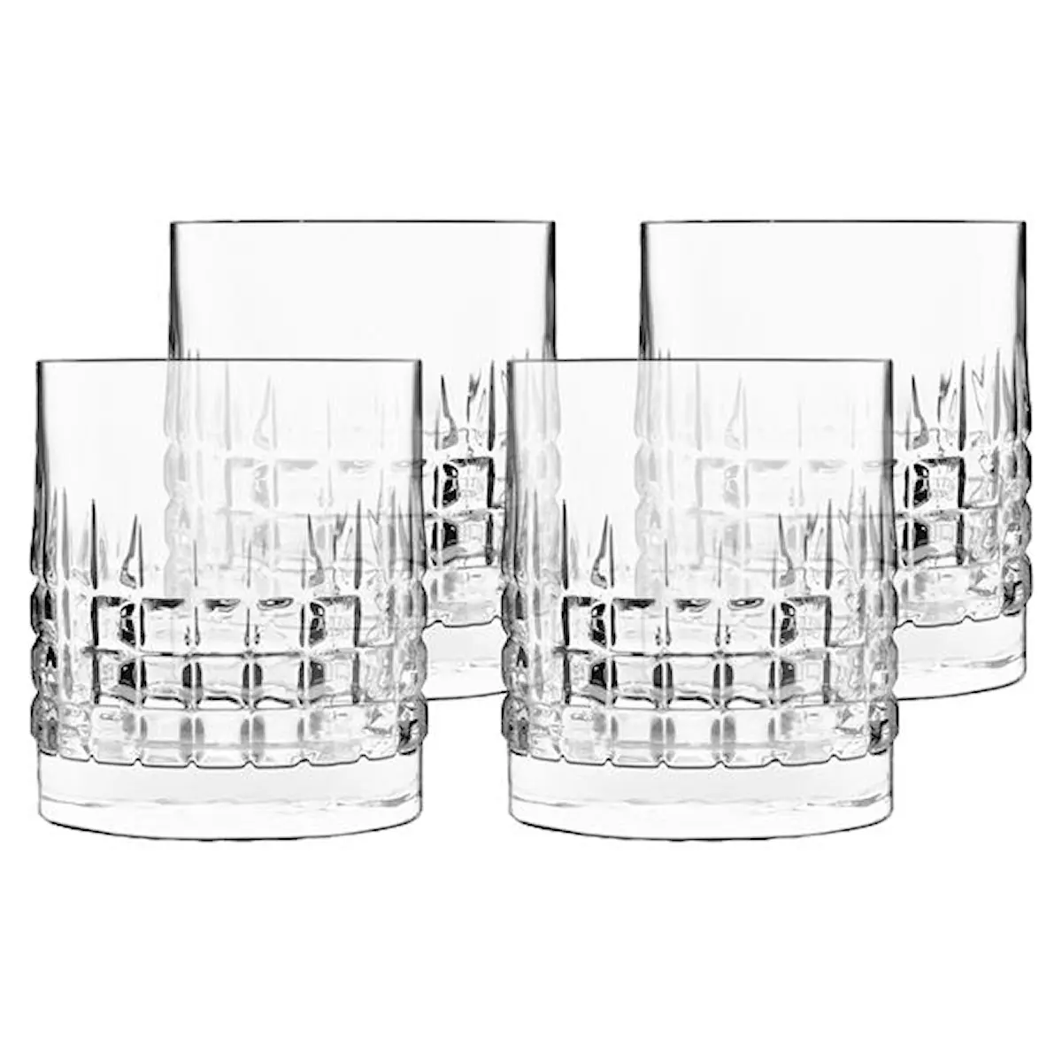 Luigi Bormioli Mixolog Vattenglas/Whiskyglas 38 cl 4-pack Klar