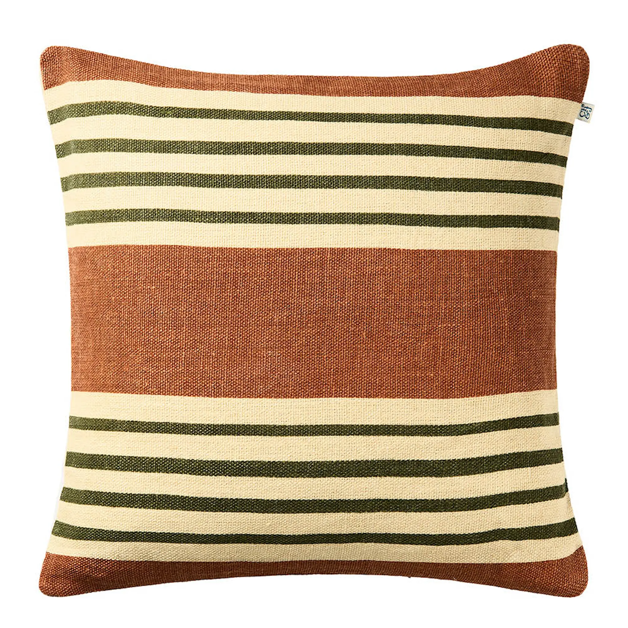 Chhatwal & Jonsson Aria putetrekk lin 50x50 cm Apricot Orange/Cactus Green