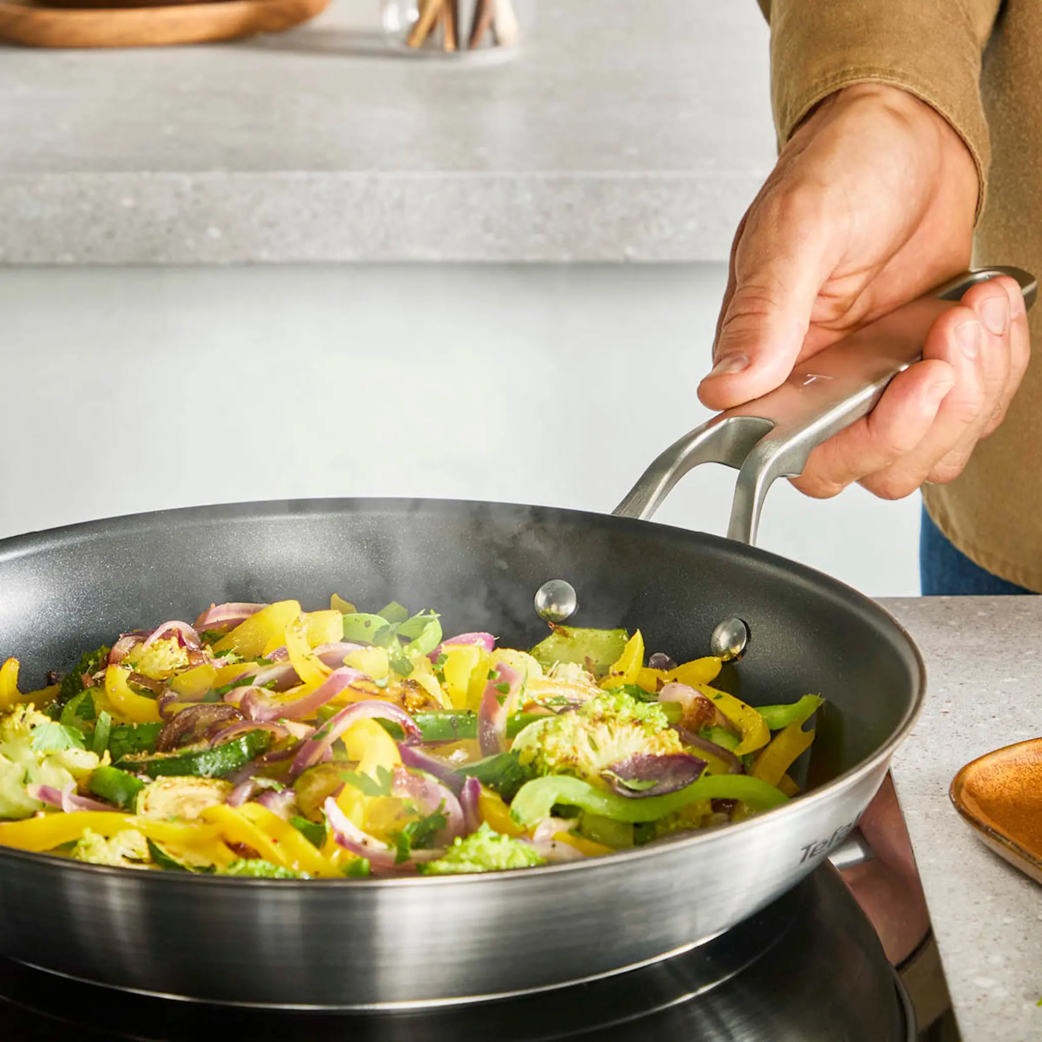 Tefal Extreme SS Ceramic stekepanne 28 cm keramisk