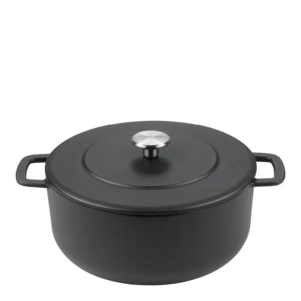 Valurautapata 24 cm 3,8 L Musta