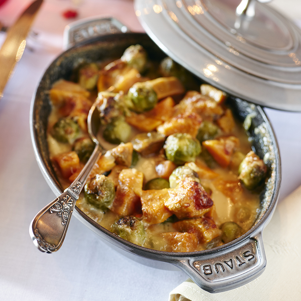 Staub La Cocotte oval gryte 29 cm 4,2L grå