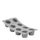Elastomoule Bakform för 8 Canelés Grå
