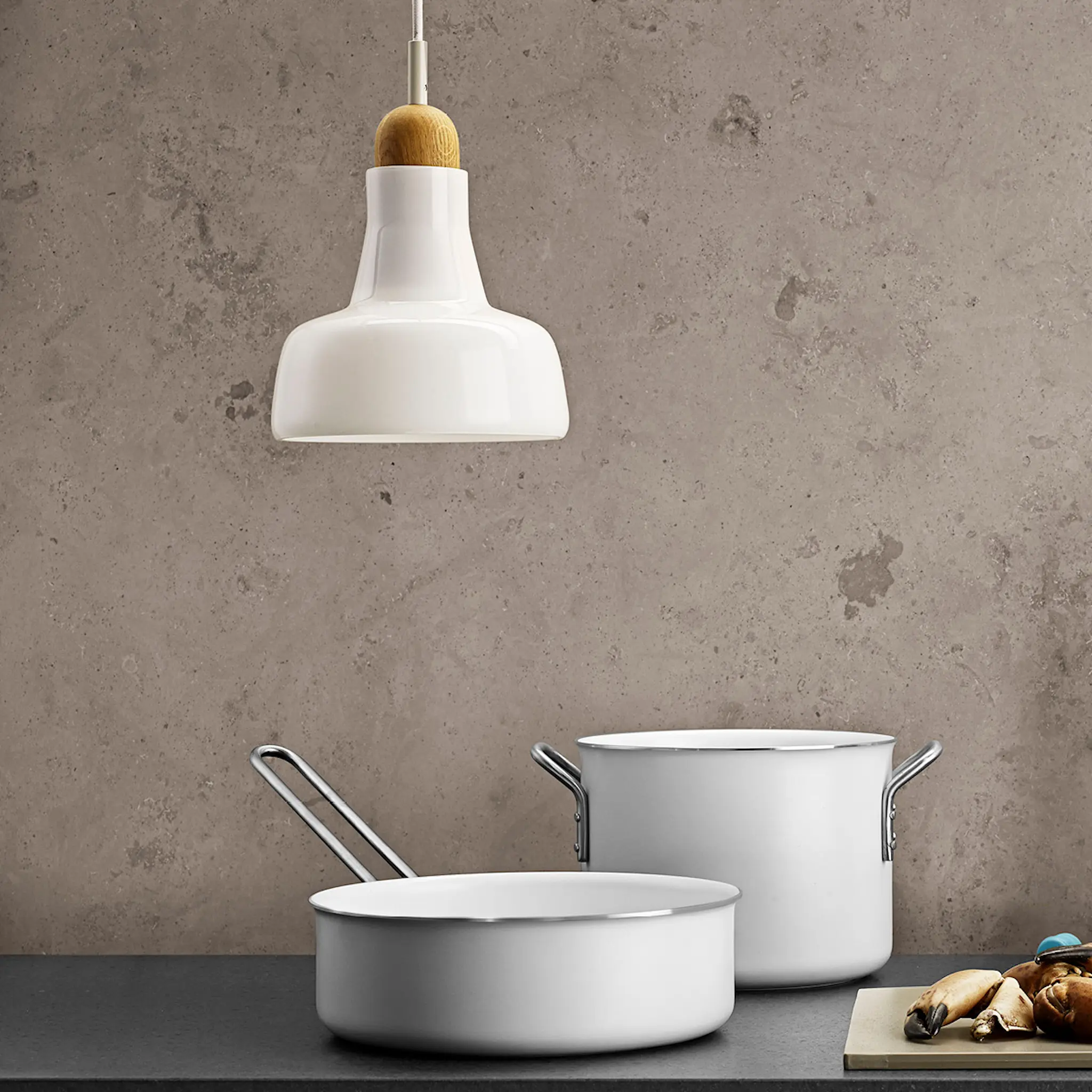 Eva Trio White Line gryta 7 L 24 cm keramisk Slip-Let® beläggning