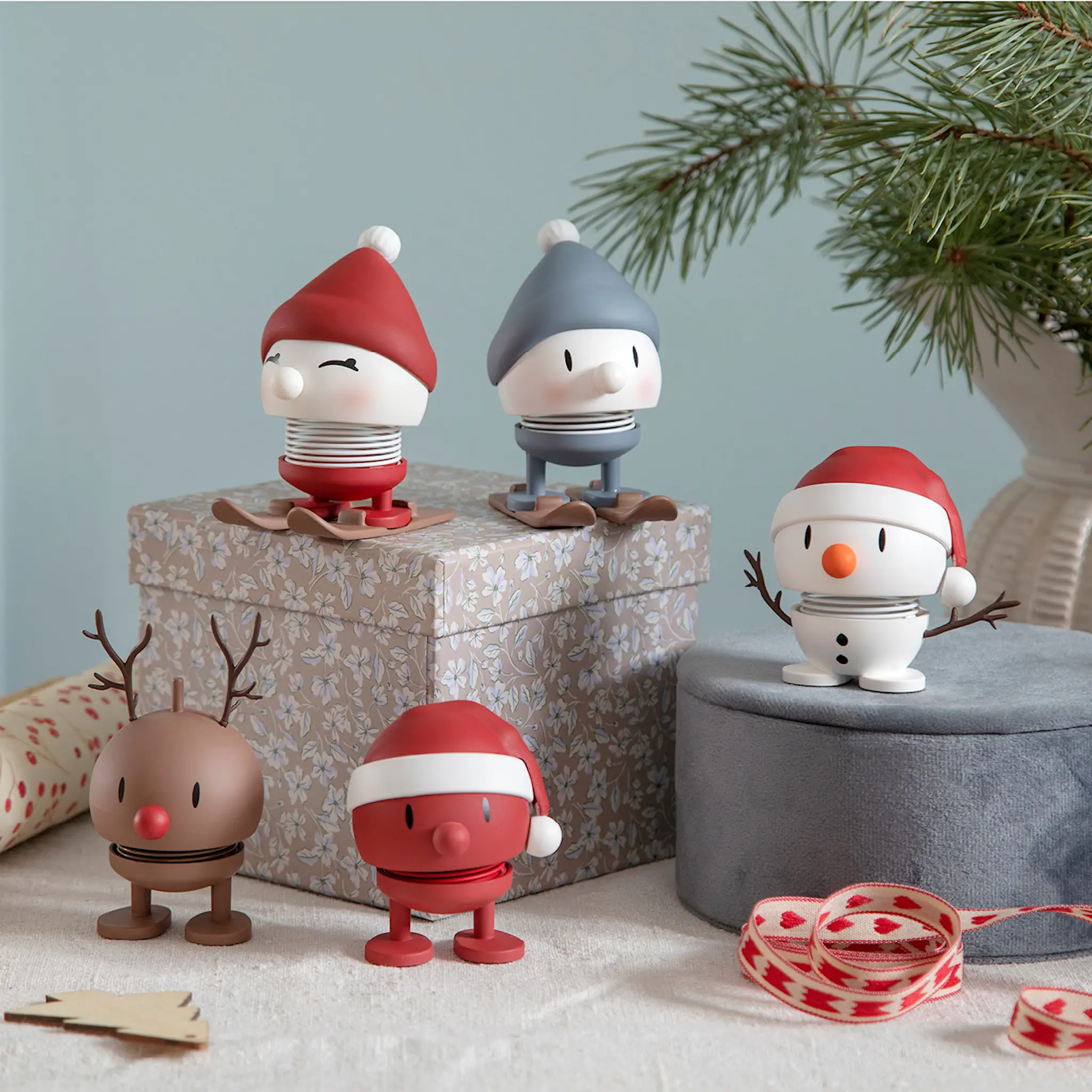 Hoptimisten Soft santa snowman liten vit