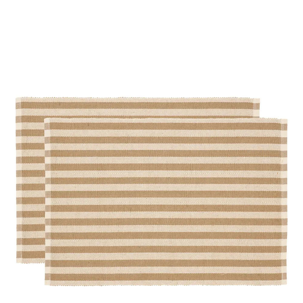 Statement Stripe Pöytätabletti 33x48 cm 2 kpl Beige