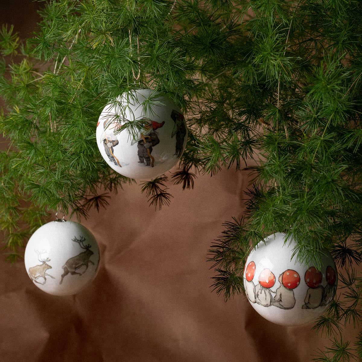 Design House Stockholm Elsa beskow julekuler smånissene 3 stk