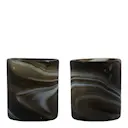 Kae ljuslykta 8 cm 2-pack brun