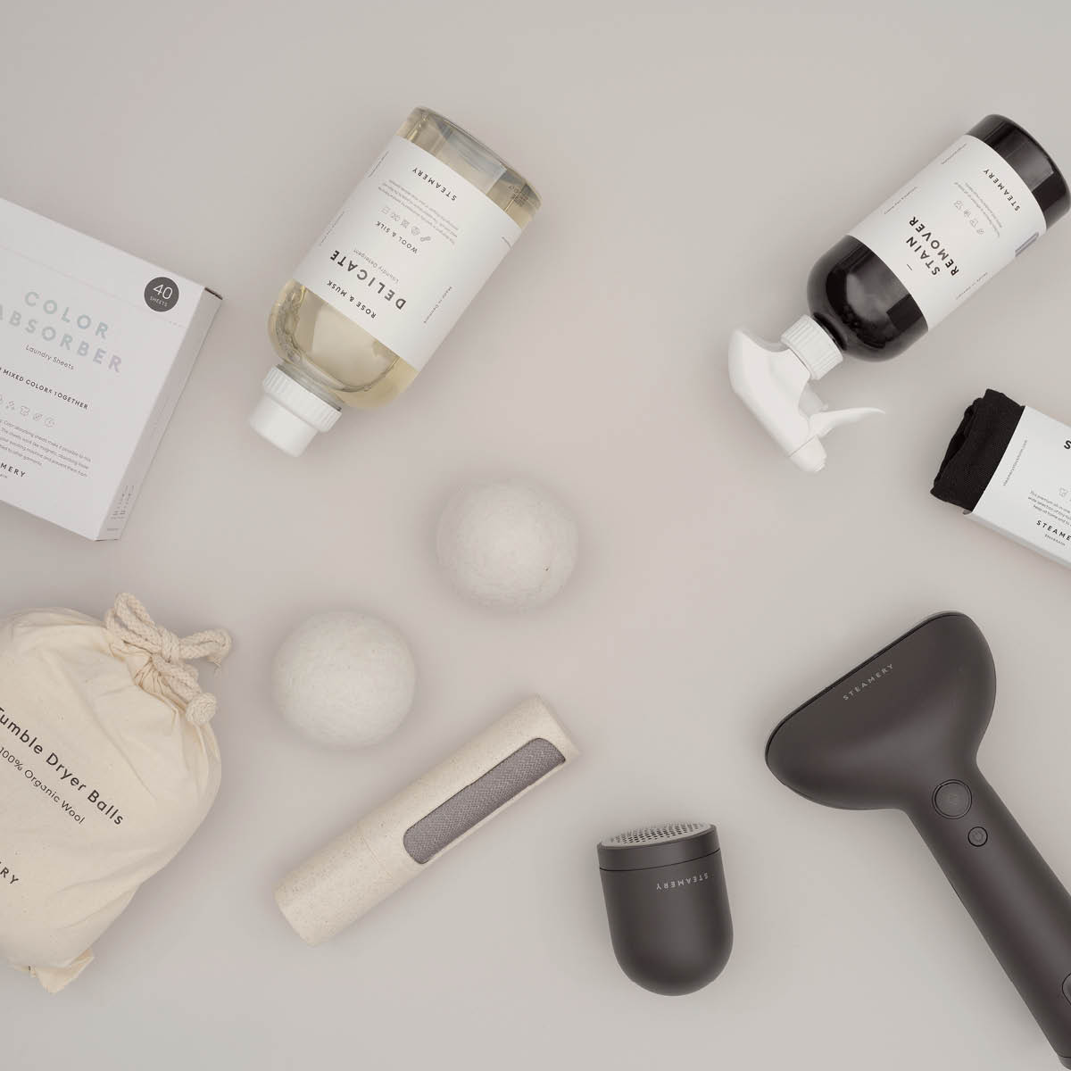 Steamery Lint Brush klädvårdsborste beige